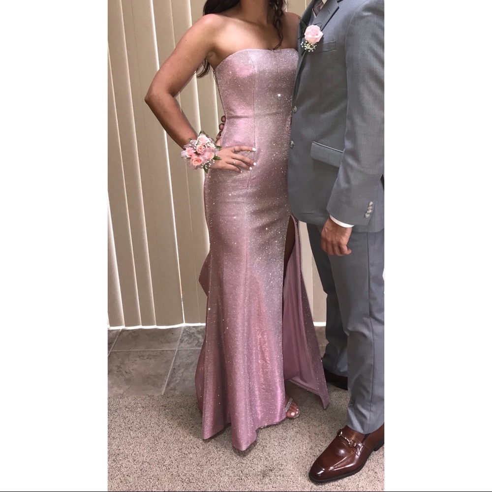 Pink/purple sparkly prom dress